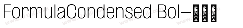 FormulaCondensed Bol字体转换